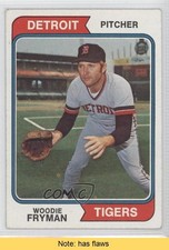 1974 Topps Woodie Fryman #555 READ d1f