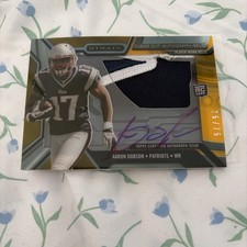 2013 TOPPS STRATA AARON DOBSON 25/75 CLEAR CUT ROOKIE PATCH AUTO PATRIOTS SP