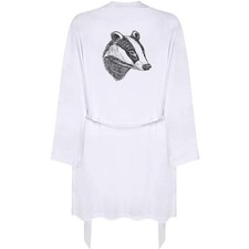 'Badger Portrait' Adult Dressing Robe / Gown RO054275