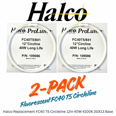 Halco Fluorescent FC40 T5 Circleline 12in 40W 4100K 2GX13 Base 2-pack NEW