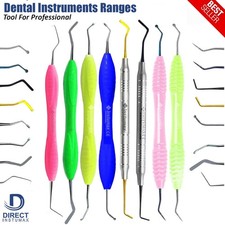Dental Restorative Set: Black Titanium Coated Spatula  Plugger Instruments