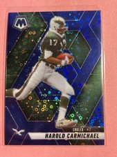2025 Panini Mosaic - Harold Carmichael No Huddle Blue Disco Prizm /99 Eagles HOF