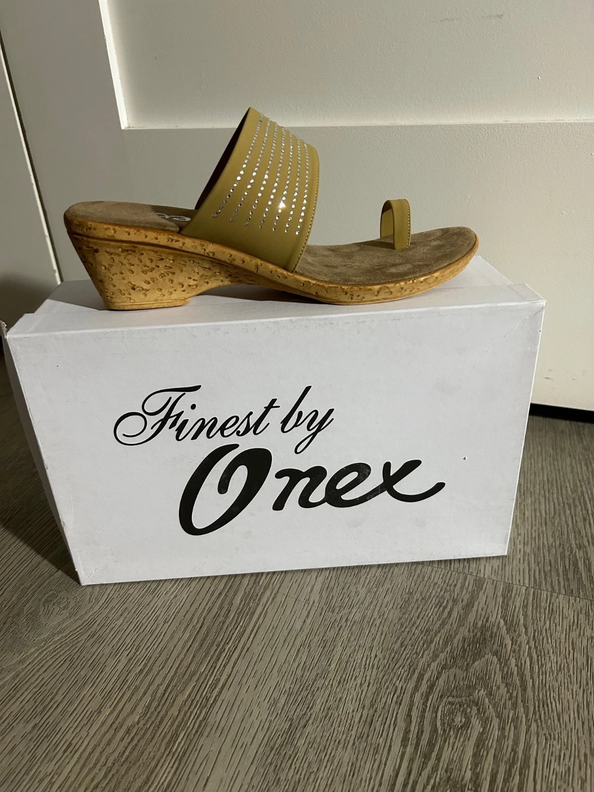 Onex Luca Tan Toe Wrap Wedge Sandal Womens sizes 6-10 NEW