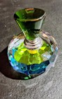 Art Glass Rainbow Prism Faceted Perfume Bottles w/Dauber - Set of 2 - NWOT — photo 4