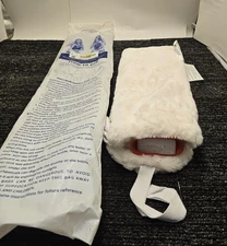 Peter Pan Long Hot Water Bottle Soft Fur Cover 2.85 Quarts Red for Pain Relief