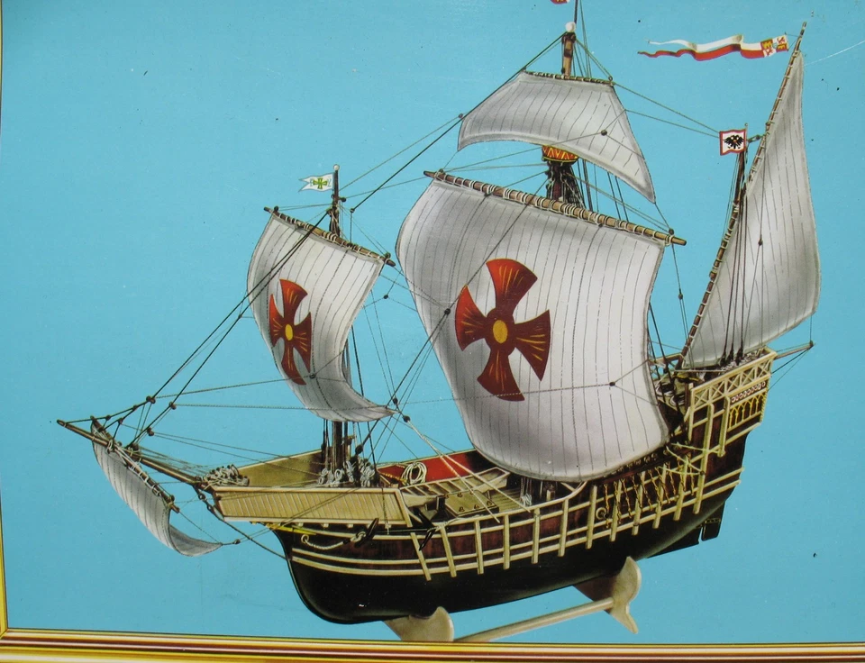 Graupner 2093 SANTA MARIA AD 1492 1:64 Schiff Kolumbus Segelschiff Holz Bausatz - Bild 4 von 4