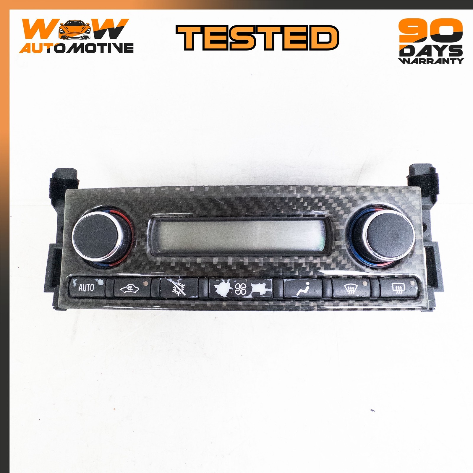 05-13 CHEVROLET CORVETTE C6 DUAL ZONE AC HEATER CLIMATE CONTROL SWITCH CARBON OE