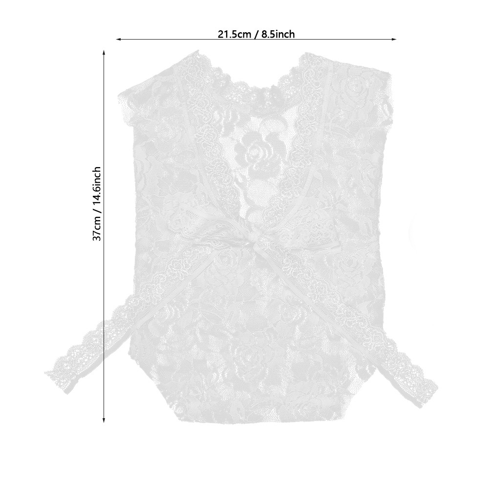 Soft Lace Newborn Photography Props Cute Cartoon Design For Baby Girl White New