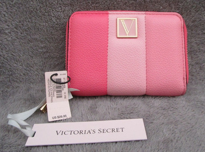 New Victoria's Secret/The Victoria Secret Zip Around Small Wallet/ 3 tones pink