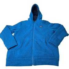 Patagonia Big Boys XXL Insulated Better Sweater Hoodie Jacket Coat Full Zip Blue