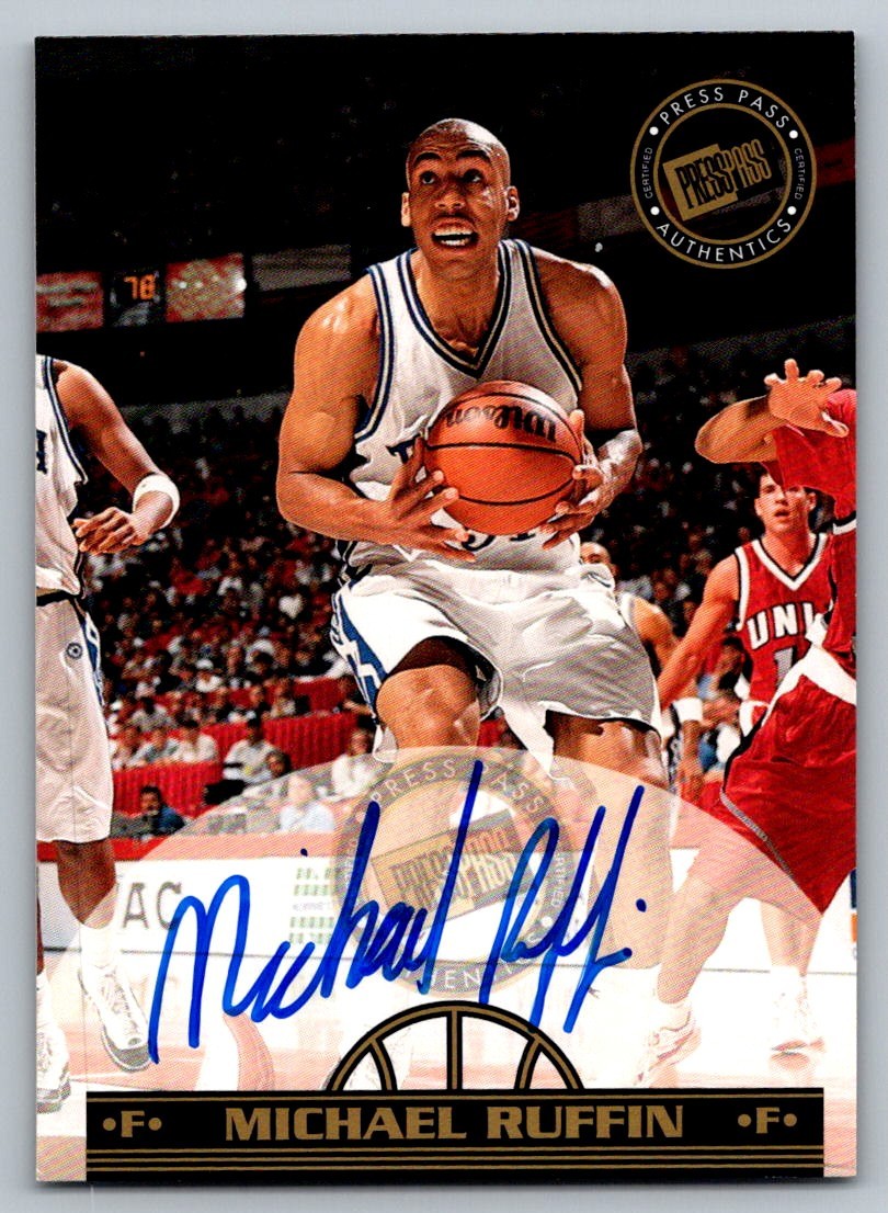 1999 Press Pass Autograph  Michael Ruffin