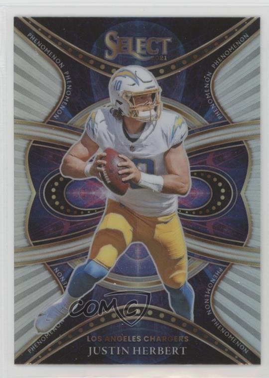2021 Panini Select Phenomenon Silver Prizm Justin Herbert #PHE-4 0z0v