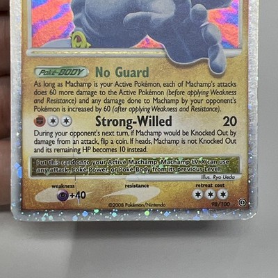 Pokémon TCG Machamp LV.X Holo Rare Card Stormfront 98/100 MP | eBay