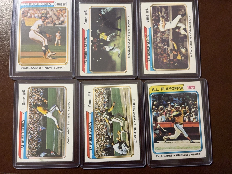 Tarjetas de béisbol 1974 Topps paréntesis 25 tarjetas, patio, All Stars, WS y estrellas menores Foto 3 de 4