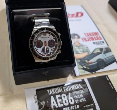 Initial D AngelClover Collaboration Watch Takumi Fujiwara TOYOTA IN40-AE86 Men's