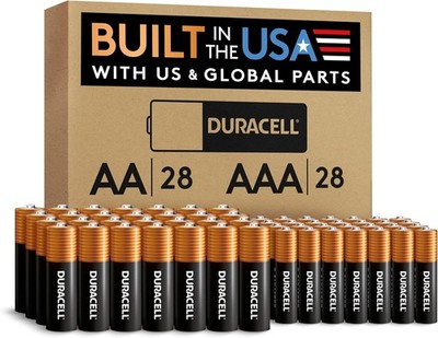 Batteries Duracell Coppertop, AA+AAA 56pk