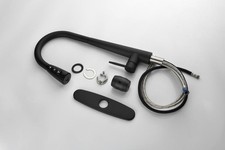 Kitchen Sink Faucet with Pull Down Sprayer Brushed Nickel High Arc Single Handle