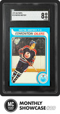 WAYNE GRETZKY SGC 8 1979-80 TOPPS HOCKEY #18 ROOKIE CARD NM-MT RC OILERS