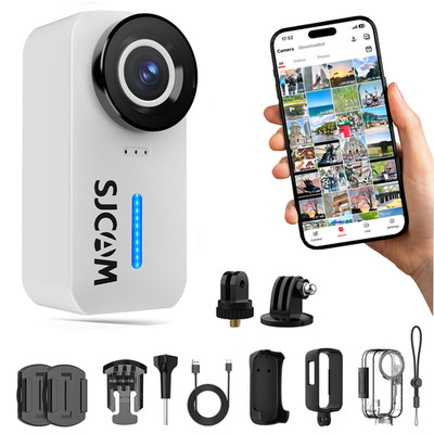 SJCAM C110+ Action Cam 4K Body Kamera 20MP POV Kamera Helmkamera Wasserdicht 30M