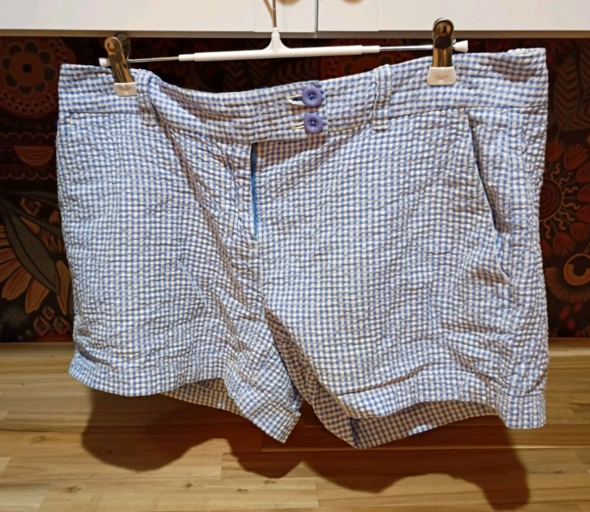 Vineyard Vines Shorts Women's Size 8 Blue Checkered