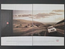 1999 2-Page PRINT AD Audi S4 Sports Sedan "Never STOP"