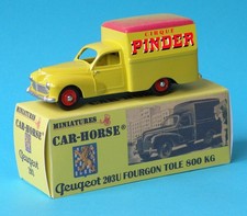 Car-Horse Peugeot 203 paquet de tabac Cirque Pinder style Dinky cij jrd Norev