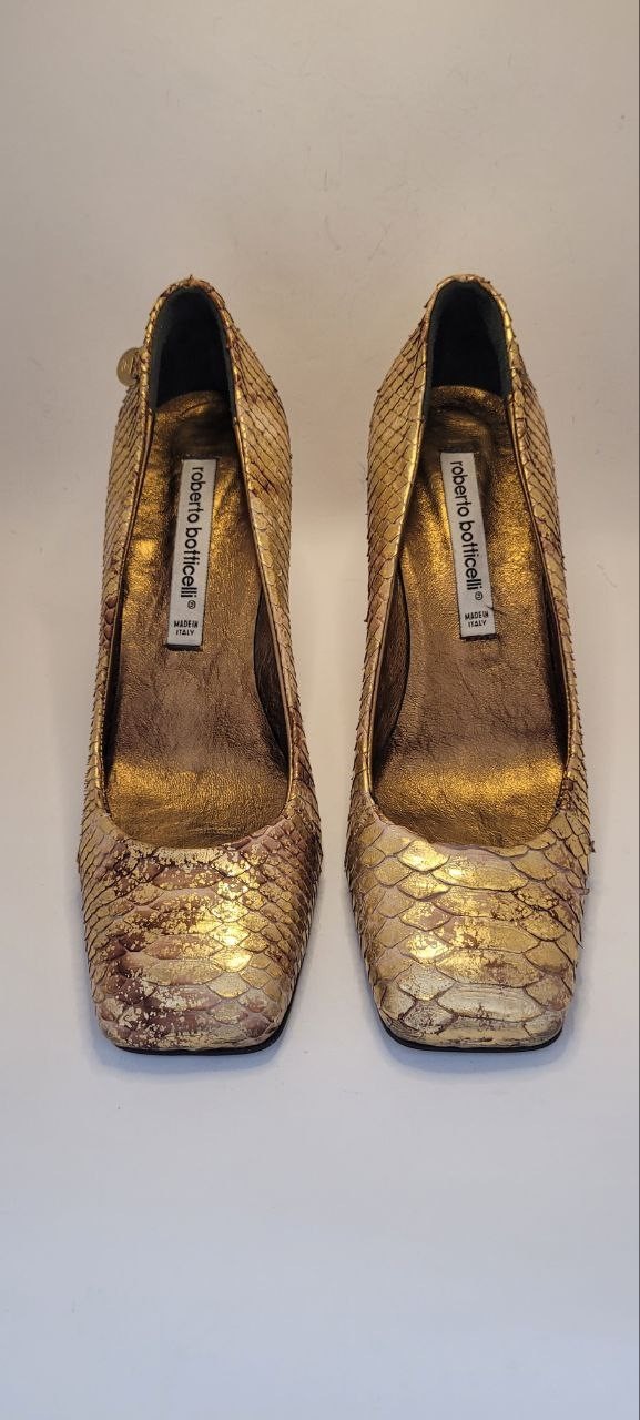 Roberto Botticelli women's python leather shoes image 10
