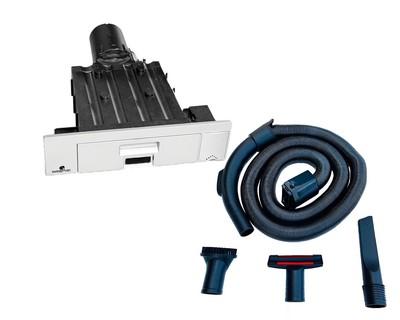 Built in Kitchen Vacuum Plus Hose and 2 attachments for Below Cabinets and To...