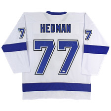 Victor Hedman Autographed Tampa Bay (White #77) Custom Jersey - JSA