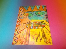 Mikail Akar art art signed autograph autograph on art postcard