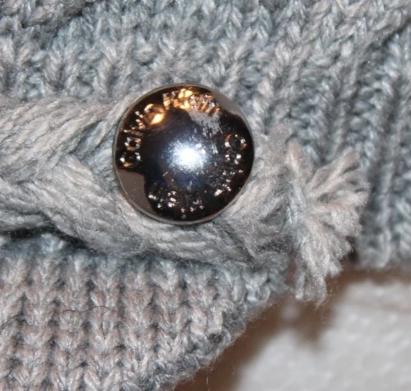 Mujer Calvin Klein Gris Cable Tejido Newsboy Sombrero Gorra Foto 3 de 4