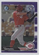 2019 Bowman Chrome Purple Refractor 8/250 Nick Senzel #98 Rookie RC rf2