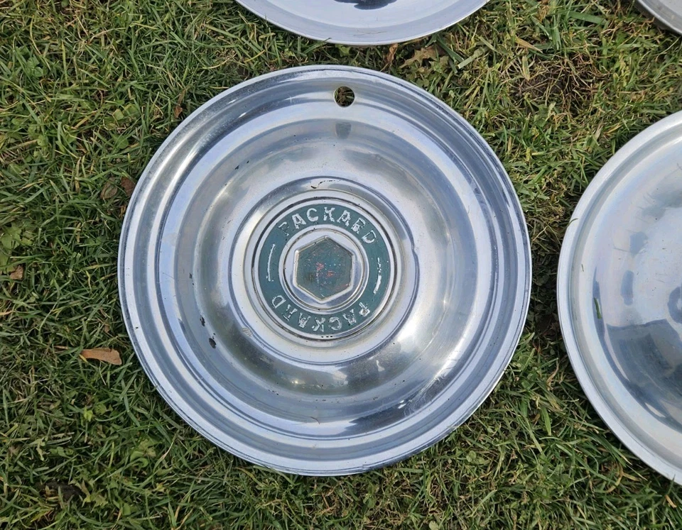 Juego de 4 Tapacubos Packard 1951-1954 15" Cubiertas de Rueda Patrician Super Clipper  Foto 4 de 4