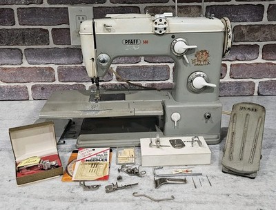 Vintage PFAFF 360 Automatic Sewing Machine Germany w/ Foot Pedal Tested Works