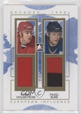 2013-14 ITG Decades 1990s Gold /10 Tomas Holmstrom Pavel Bure #EI-05 HOF i9i