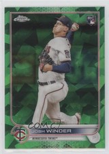 2022 Topps Chrome Update Sapphire Edition Green 52/75 Josh Winder #US6 02u3