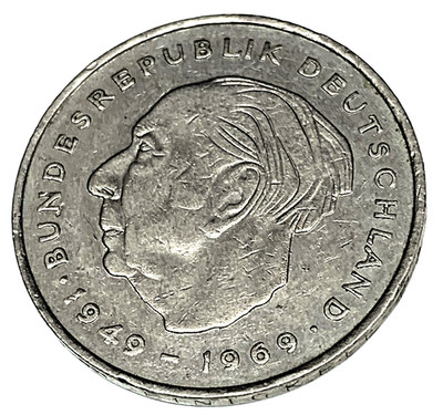 # C1411   GERMANY   COIN,     2    MARKS     1971-J