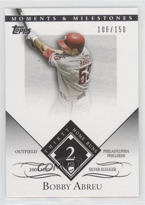 2007 Moments & Milestones Bobby Abreu (2004 NL Silver Slugger 30 Home Runs) 2r8