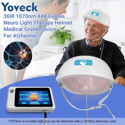 36W 1070nm Brain Health NIR Helmet 448 Diodes Memory Anxiety Sleep Support