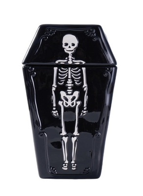 #ad Way to Celebrate Halloween Ceramic Coffin Cookie Jar $8.77