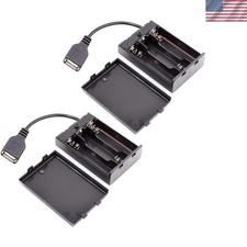 Versatile AA Battery Holder with On/Off Switch for Events  Emergencies - 2 Pack