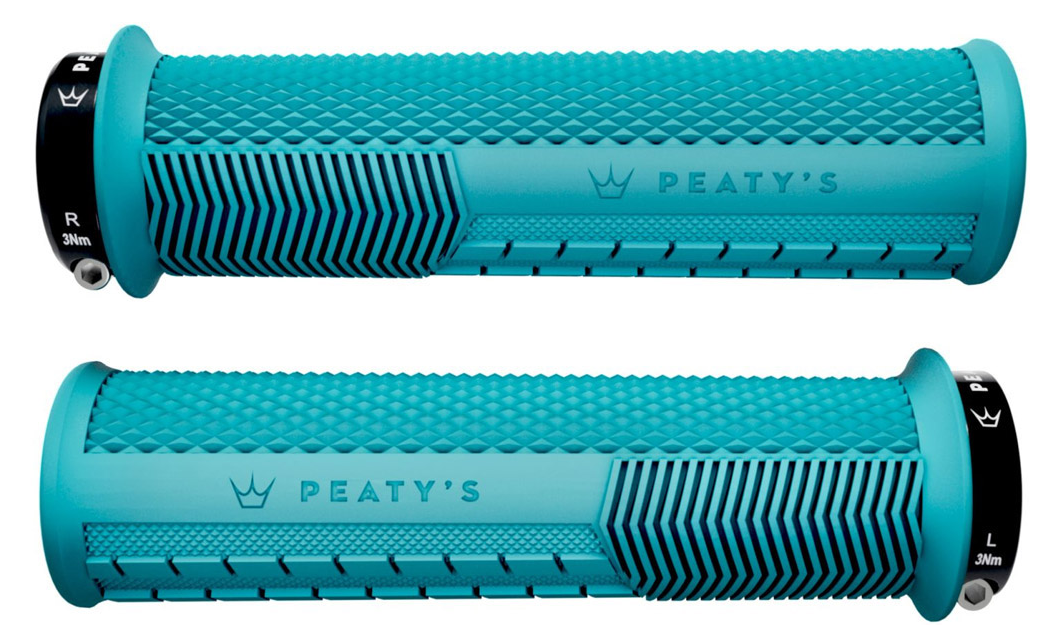Peaty's Manopole Monarch Knurl Thick Race Control 32-34mm Turchese