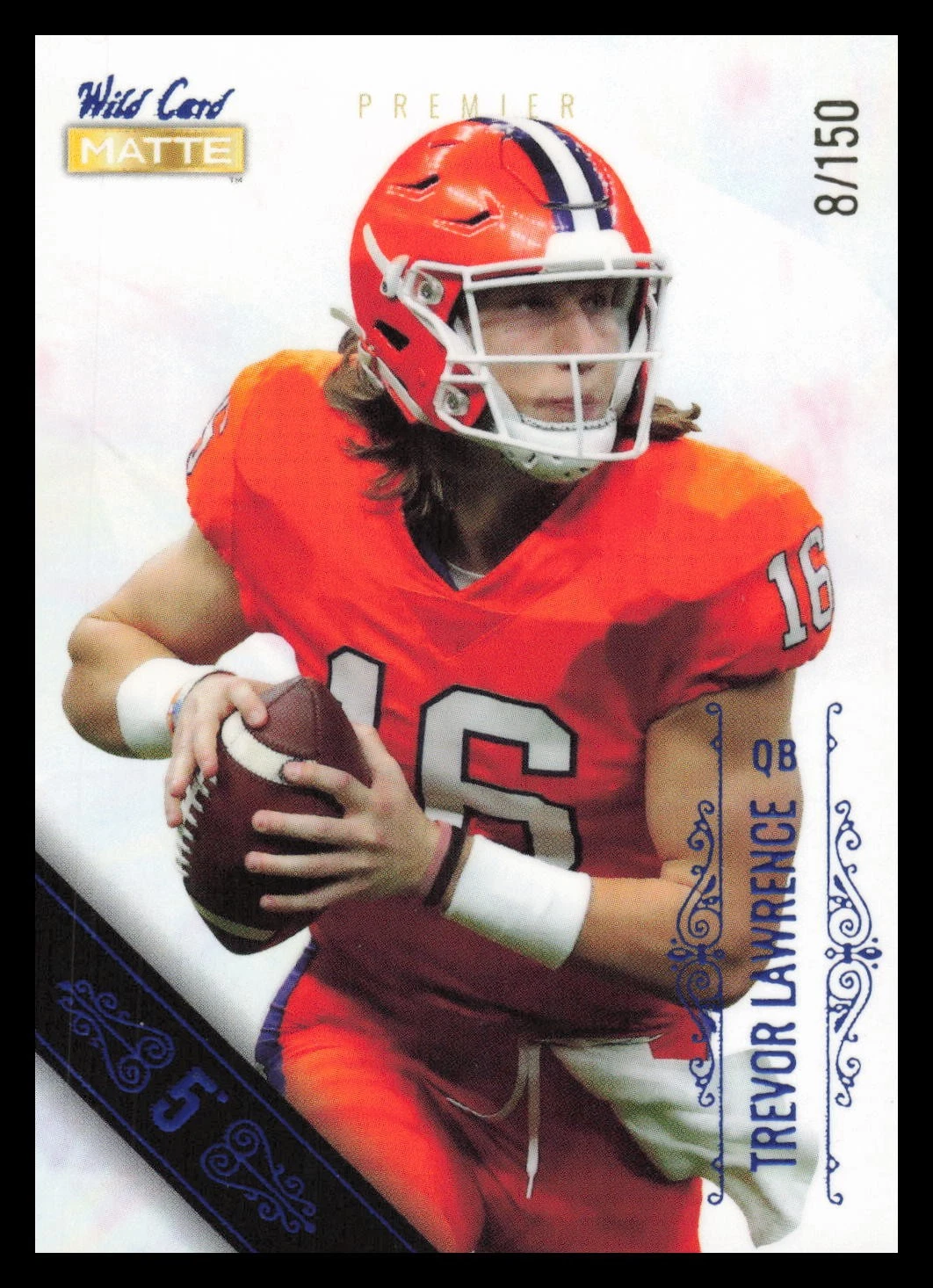 Trevor Lawrence Wild Card Matte White #MBC1 5 Stripe