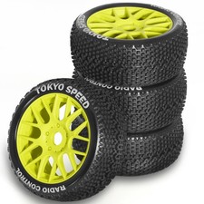 18 Rc Buggy Tires And Wheels Rims 17mm Hex All Terrain Rubber Off Road Tyres...