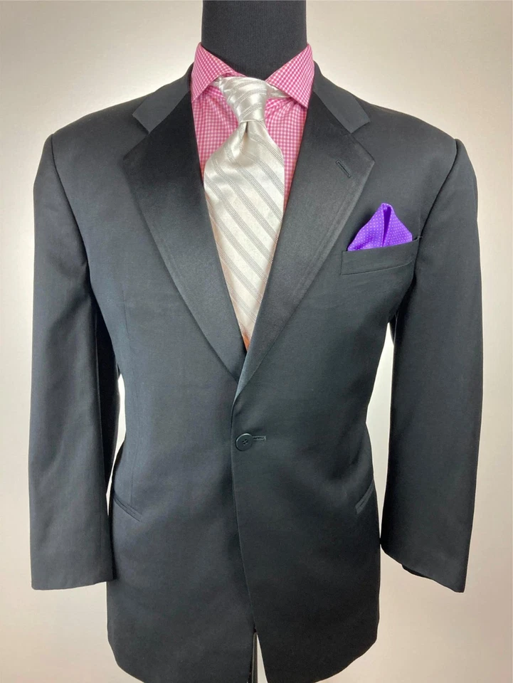 ARMANI Collezioni итальянский современный 1Btn смокинг костюм 46 S e56 - Изображение 2 из 4