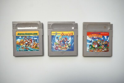 Game Boy Super Mario Land 1 2 3 Six Golden Coins Wario Land Japan GB games