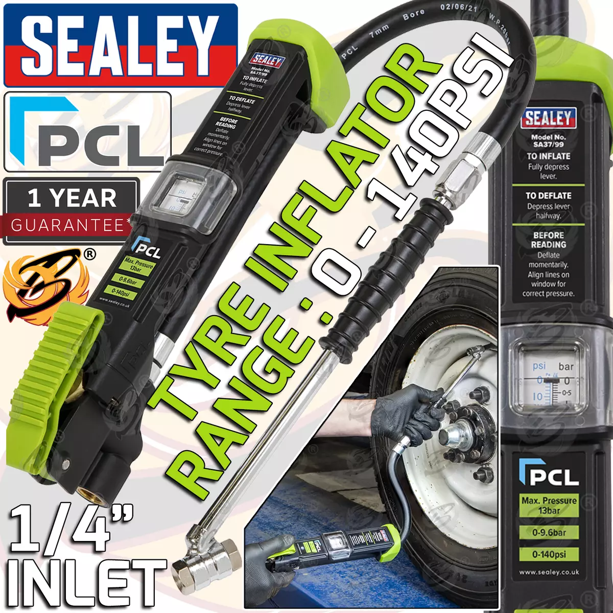 Sealey tyre inflator deals