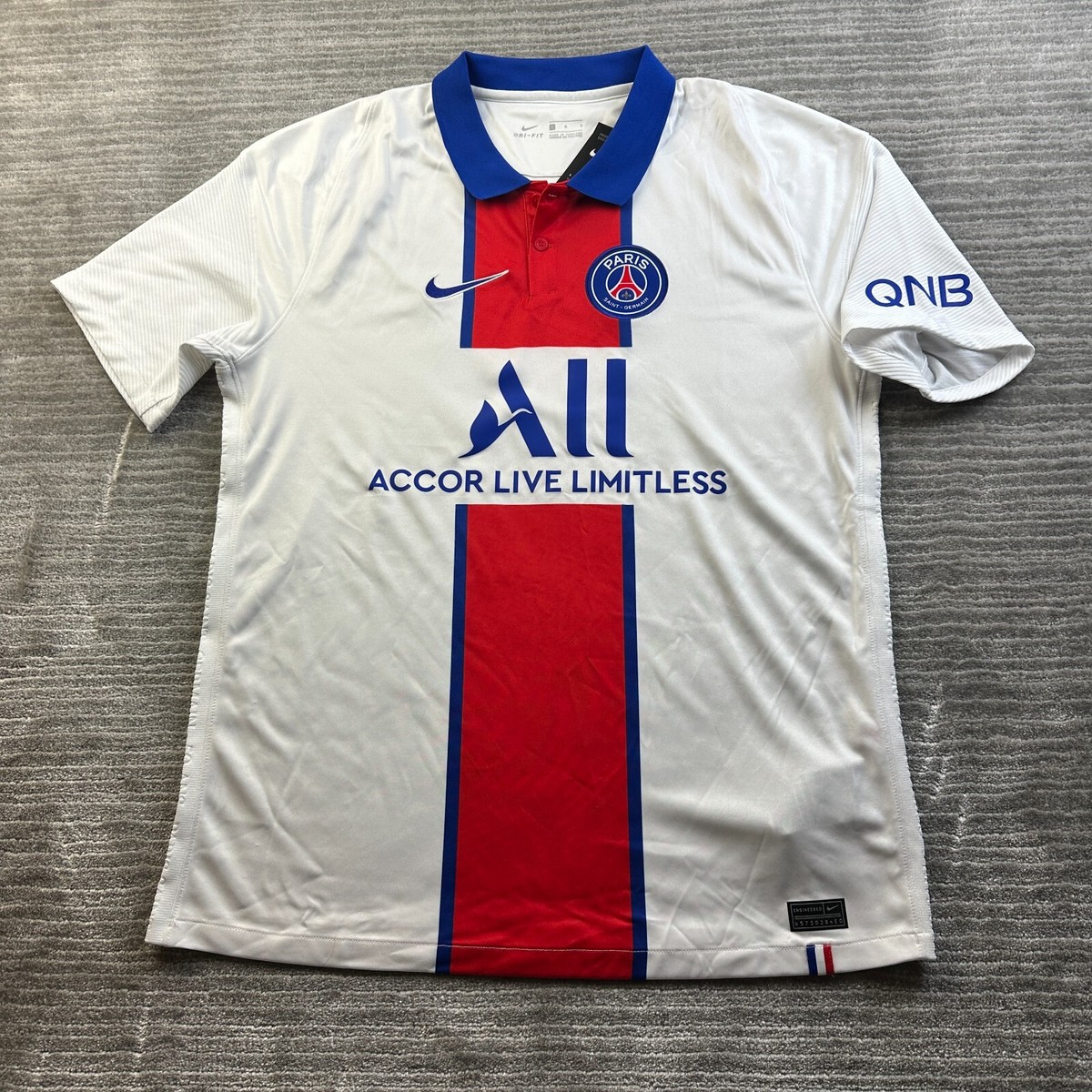 Paris Saint Germain Nike Jersey Mens Large Away 2020 2021 PSG | eBay