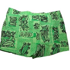 Vintage BIG SUR CALIFORNIA SHORTS VERY RARE- GREEN PALMS 90S NOSTALGIA 20wX15