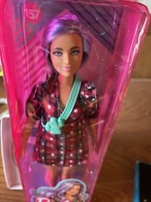 Barbie Fashionista #157  (Curvy, plaid dress) - NIB - SHIPS FREE!!